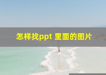 怎样找ppt 里面的图片